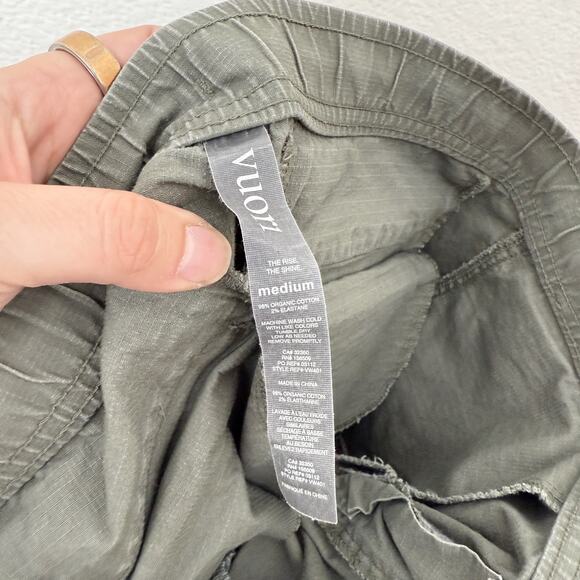 [Vuori] Olive Green Ripstop Slim Fit Drawstring Waist Pants Casual Sz Medium M - Picture 11 of 11